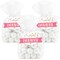 Big Dot of Happiness Little Princess Crown - Pink and Gold Princess Baby Shower or Birthday Party Clear Goodie Favor Bags - Treat Bags With Tags 12 Ct